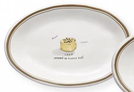 French Dessert 8" Oval Plate