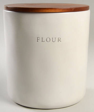 Hearth & Hand Flour Canister & Wood Lid