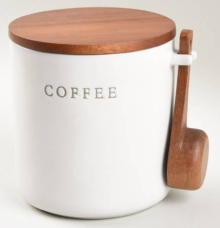 Hearth & Hand Coffee Canister with Wood Scoop