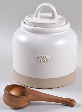 Hearth & Hand Coffee Canister with Wood Scoop