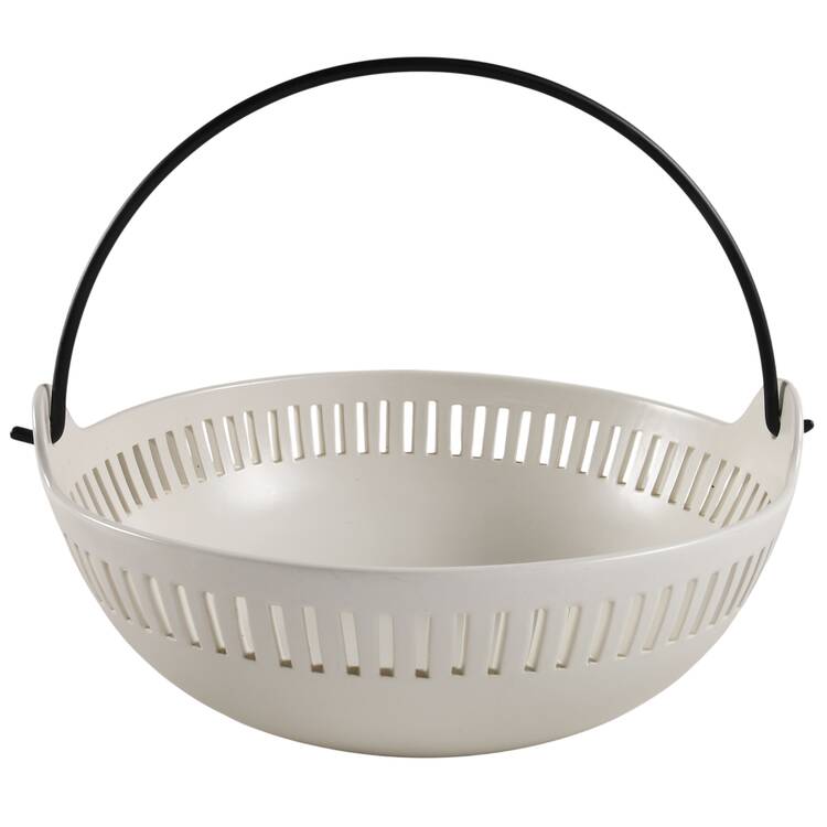 Hearth & Hand 12" Pierced Round Bowl with Metal Handle