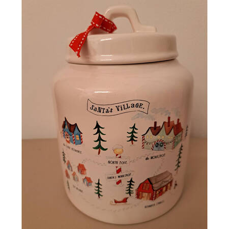 Rae Dunn Holiday Cookie Jar & Lid