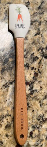 Rae Dunn Holiday Silicone & Wood Mini Spatula