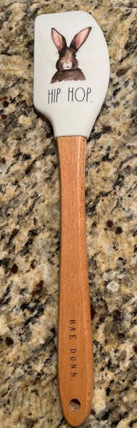 Rae Dunn Holiday Silicone & Wood Spatula