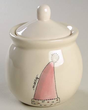 Christmas (Believe, Wish, Give, Merry) Sugar Bowl & Lid