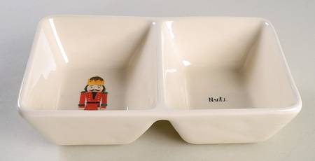 Nutcracker 2 Section Nut Bowl