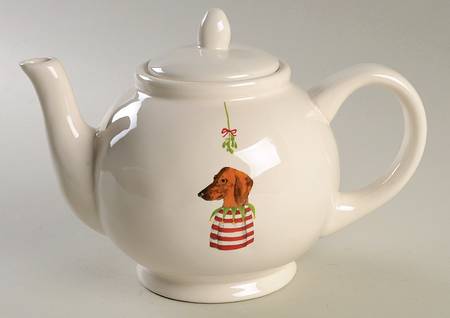 Christmas Dogs Teapot & Lid