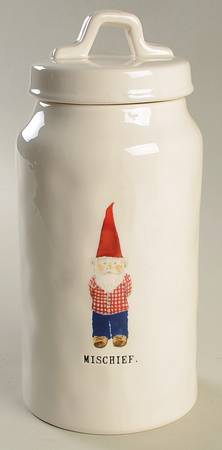 Christmas Gnomes Large Canister & Lid