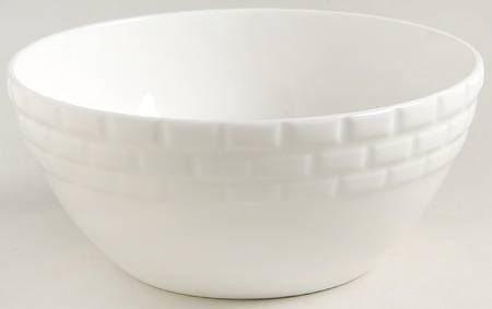 Palazzo (Embossed White) Soup/Cereal Bowl