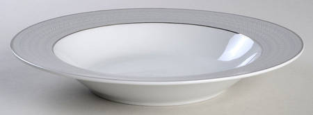 Percy Grey Rim Soup Bowl