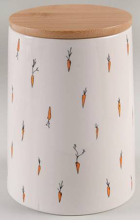 Jack's Carrots Small Canister & Wood Lid