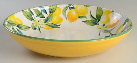 Classico Lemon 13" Pasta Serving Bowl