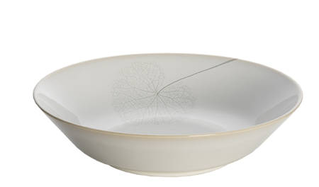 Leaf White Silk 10" Individual Pasta Bowl