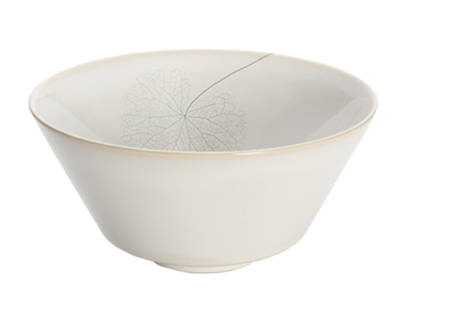 Leaf White Silk Coupe Cereal Bowl
