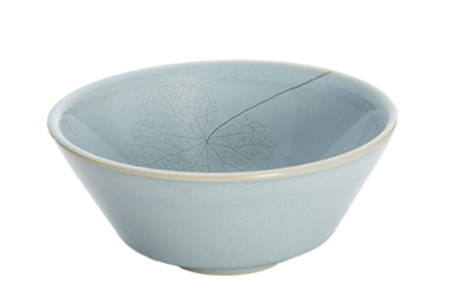 Leaf Blue Haze (Light Blue) Fruit/Dessert (Sauce) Bowl