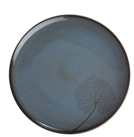 Leaf Topaz (Dark Blue) Dinner Plate