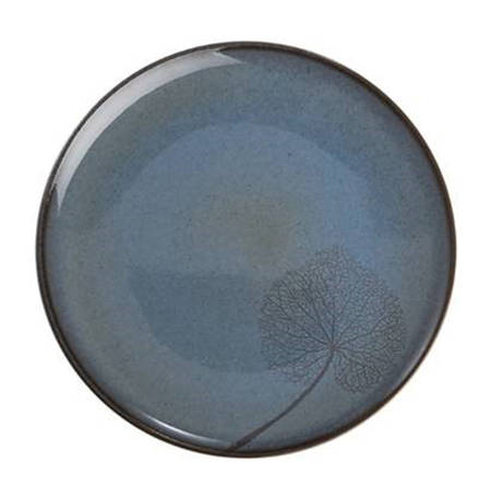 Leaf Topaz (Dark Blue) Dessert/Pie Plate