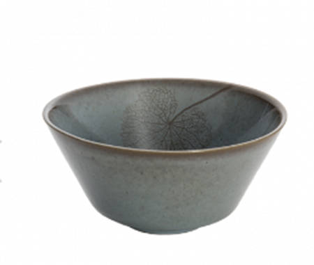 Leaf Topaz (Dark Blue) Coupe Cereal Bowl