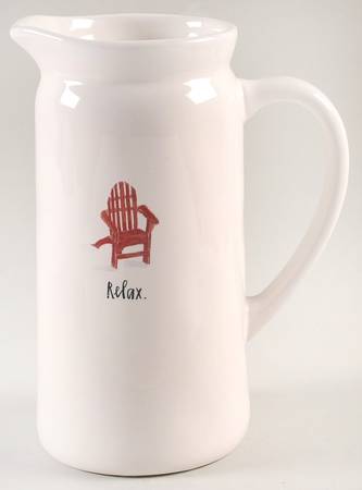 Sit and Relax (Red and Blue Chairs) 42 Oz Pitcher