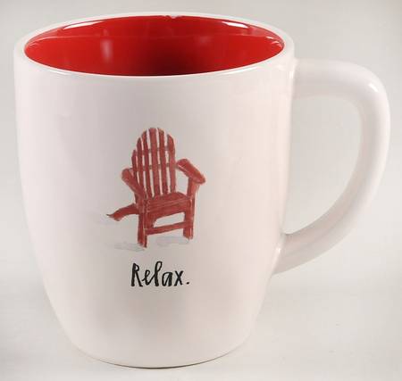 Sit and Relax (Red and Blue Chairs) Mug