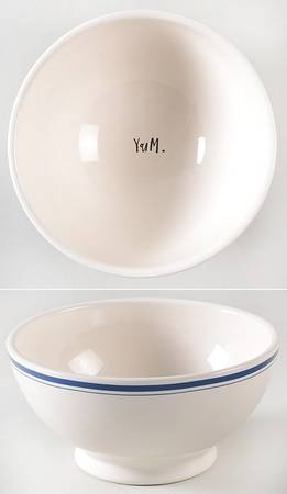 Blue Line and Stem Print 5" All Purpose Bowl