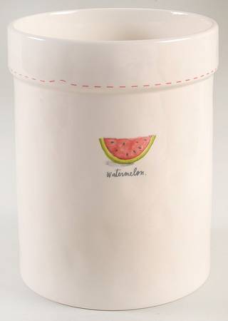 Watermelon and Red Stitch Utensil Holder