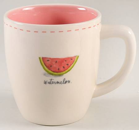 Watermelon and Red Stitch Mug