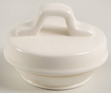 Polka Dot Band and Type Print Lid for Medium Canister