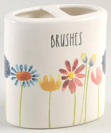 Bloom Flowers Cosmetic Brush Holder