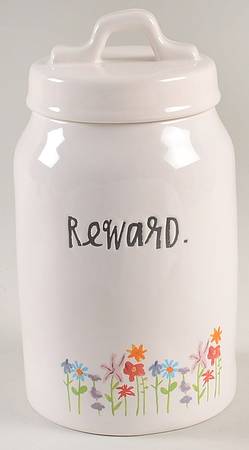 Bloom Flowers Treat Jar & Lid
