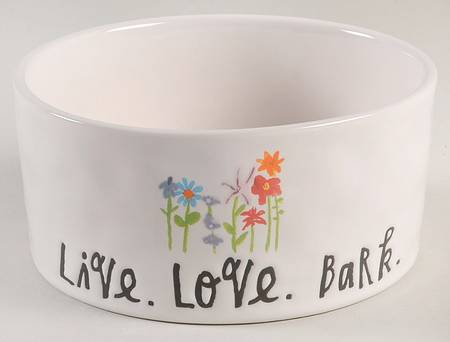 Bloom Flowers Dog Bowl