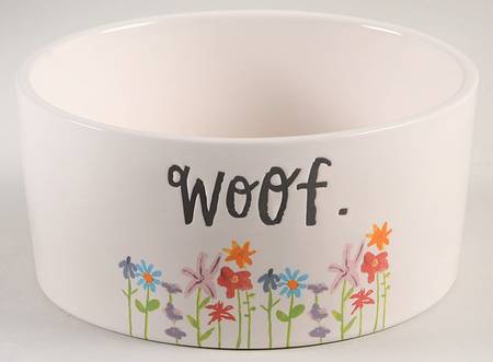 Bloom Flowers Dog Bowl
