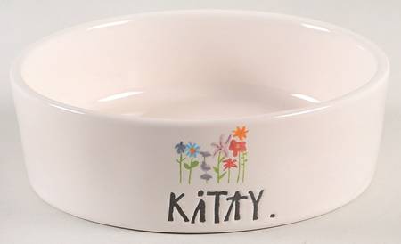 Bloom Flowers Cat Bowl