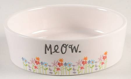 Bloom Flowers Cat Bowl