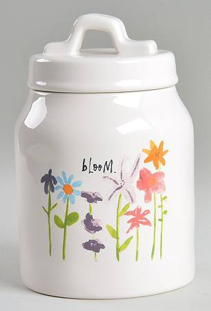 Bloom Flowers Small Canister & Lid