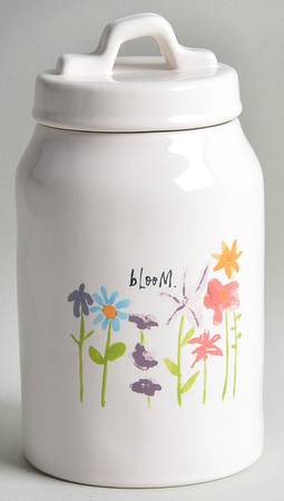 Bloom Flowers Medium Canister & Lid