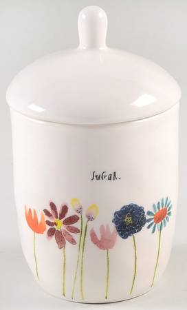 Bloom Flowers Sugar Bowl & Lid