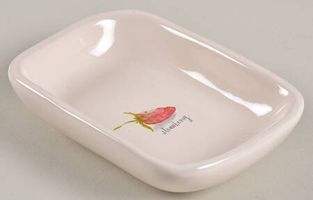 Blueberries and Strawberry Rectangular Dish