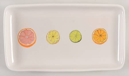 Citrus Fruit 9" Rectangular Tray