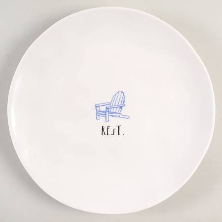 Rest and Relax (Multicolor Chairs) Salad Plate