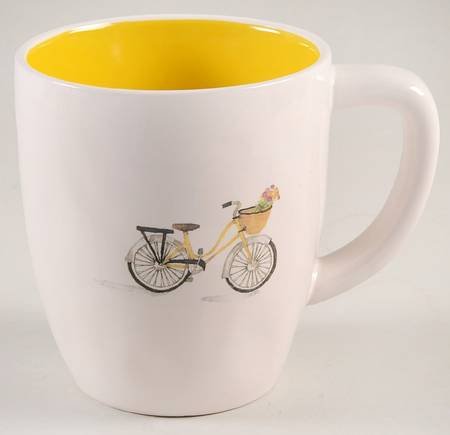 Bicycle and Basket Mug