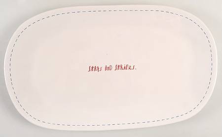 July Fourth 15" Oval Serving Platter
