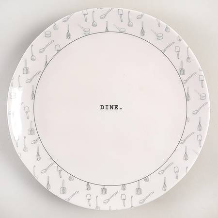 Tool Icons Melamine Salad Plate