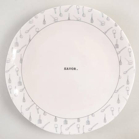 Tool Icons Melamine Dinner Plate
