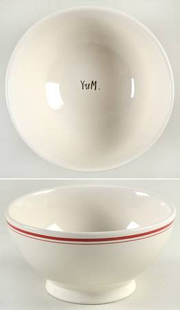 Red Line and Stem Print 5" All Purpose Bowl