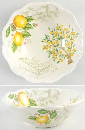 Lemon Tree 10" Round Serving Bowl