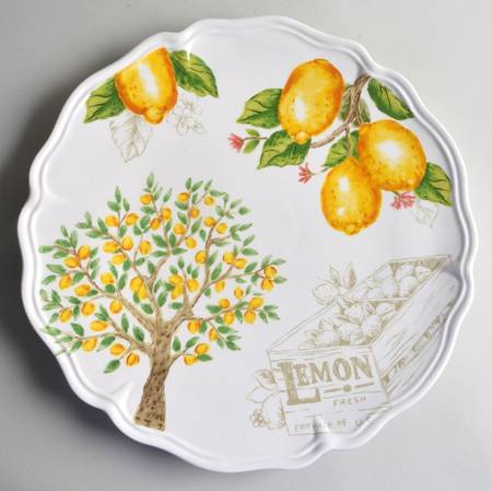 Lemon Tree 13" Chop Plate (Round Platter)