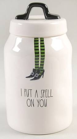 Halloween Witches' Feet Medium Canister & Lid