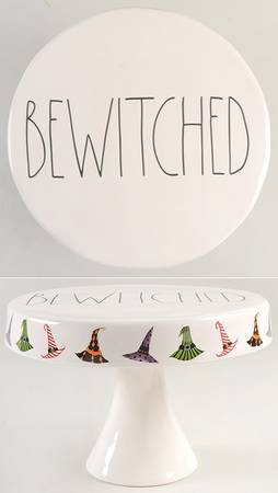 Halloween Witches' Feet 9" Diameter Pedestal Cake Stand