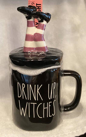 Halloween Witches' Feet Mug & Lid